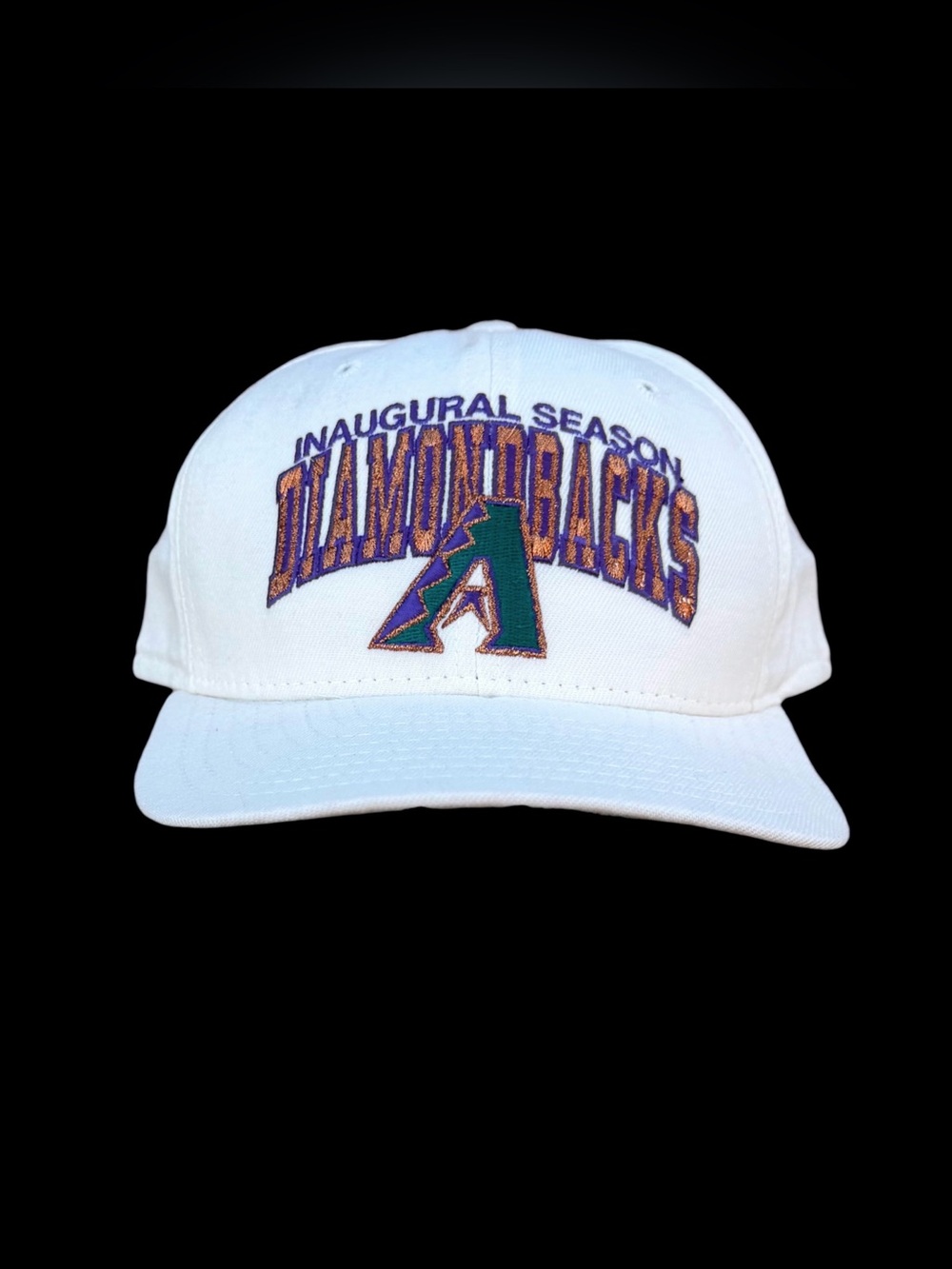 Vintage 1998 Arizona Diamondbacks Inaugural Season New Era Snapback Hat White